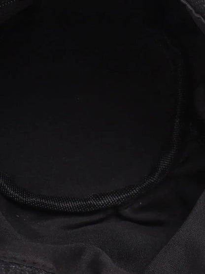 Pearl Detail Solid Color Bucket Bag